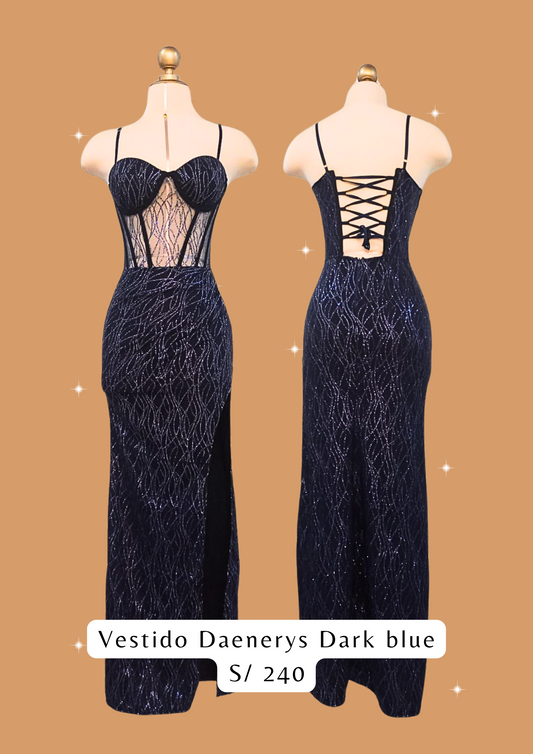 Vestido Daenerys Dark Blue