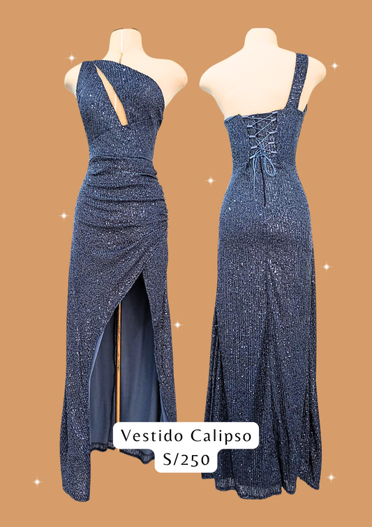 Vestido Calipso Steel Blue