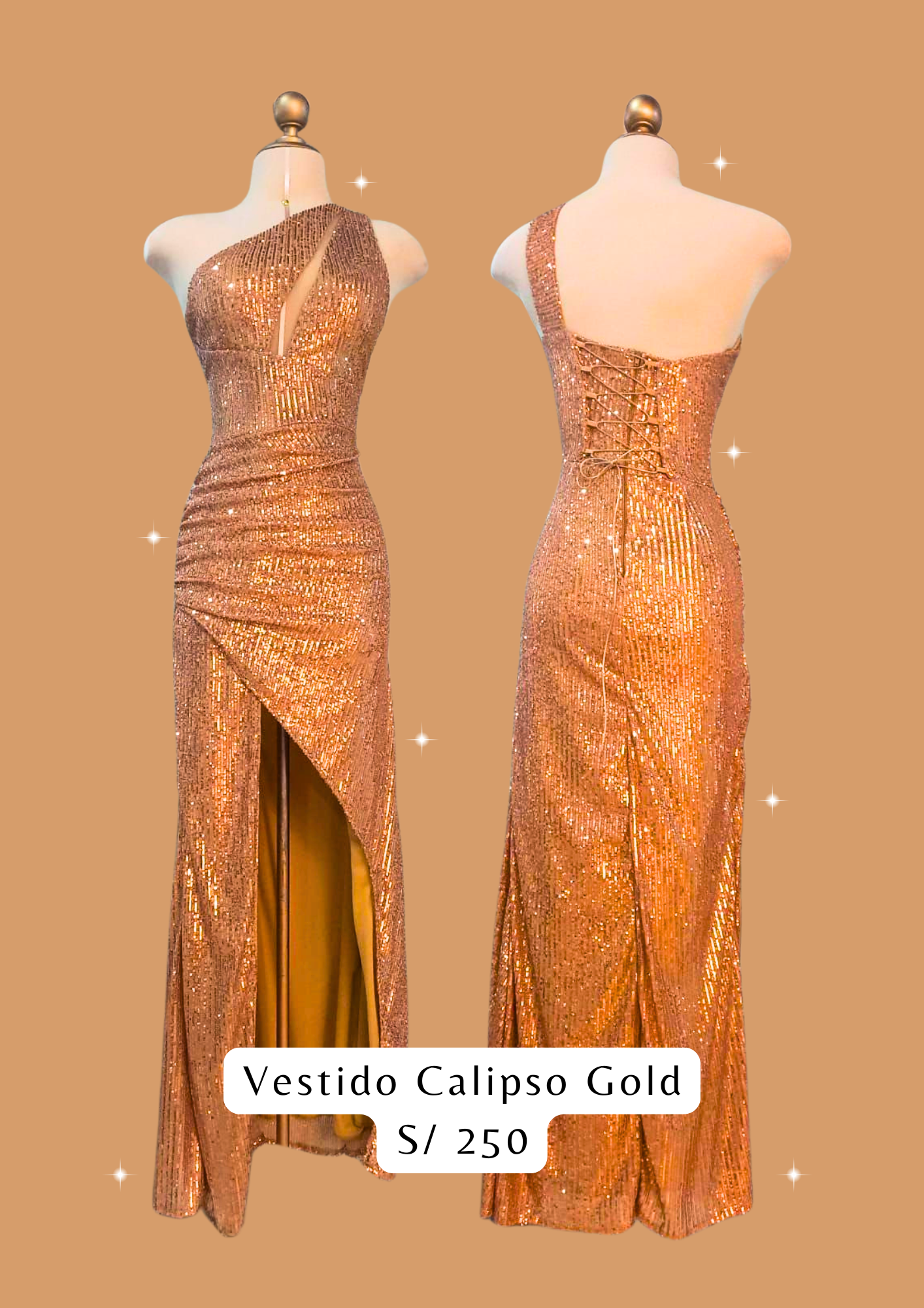 Vestido Calipso Gold