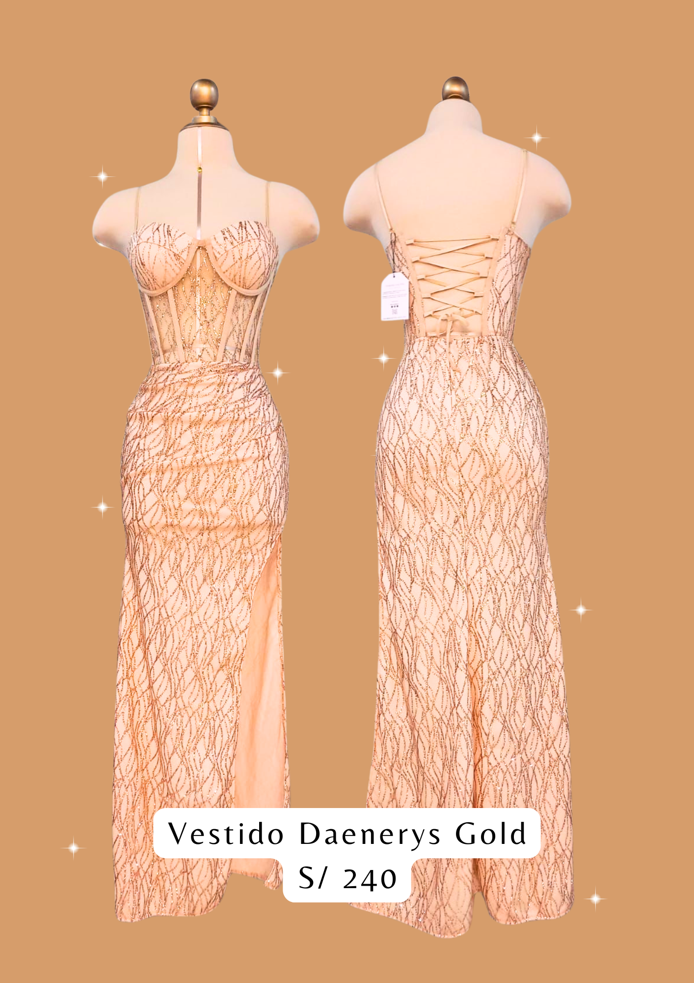 Vestido Daenerys Gold